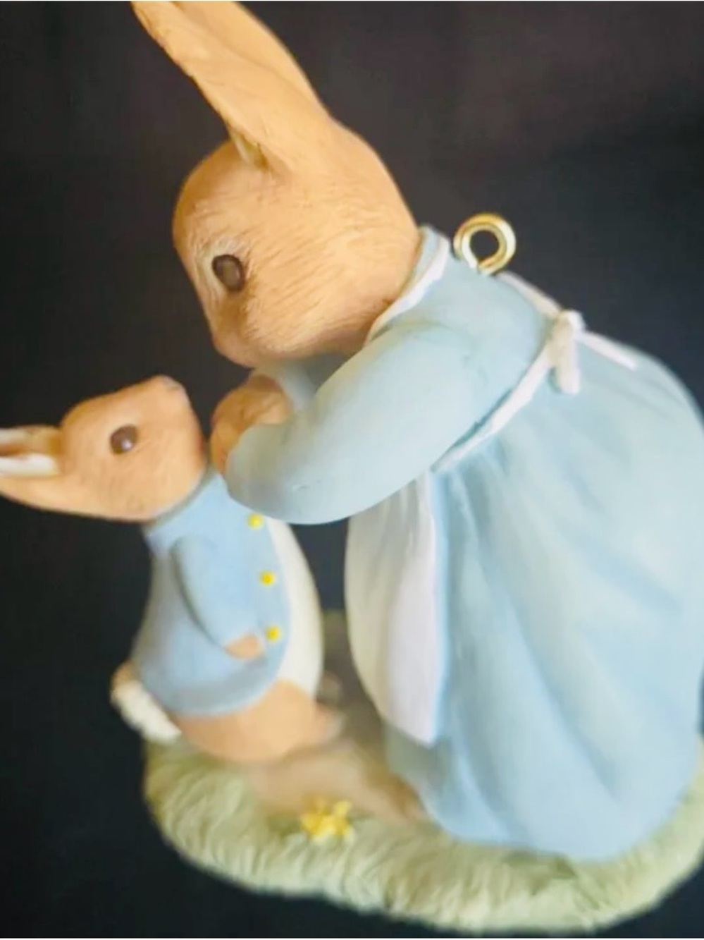 Peter Blue Don’t Get Into Mischief Beatrix Potter Blue Bunny Mom and Baby